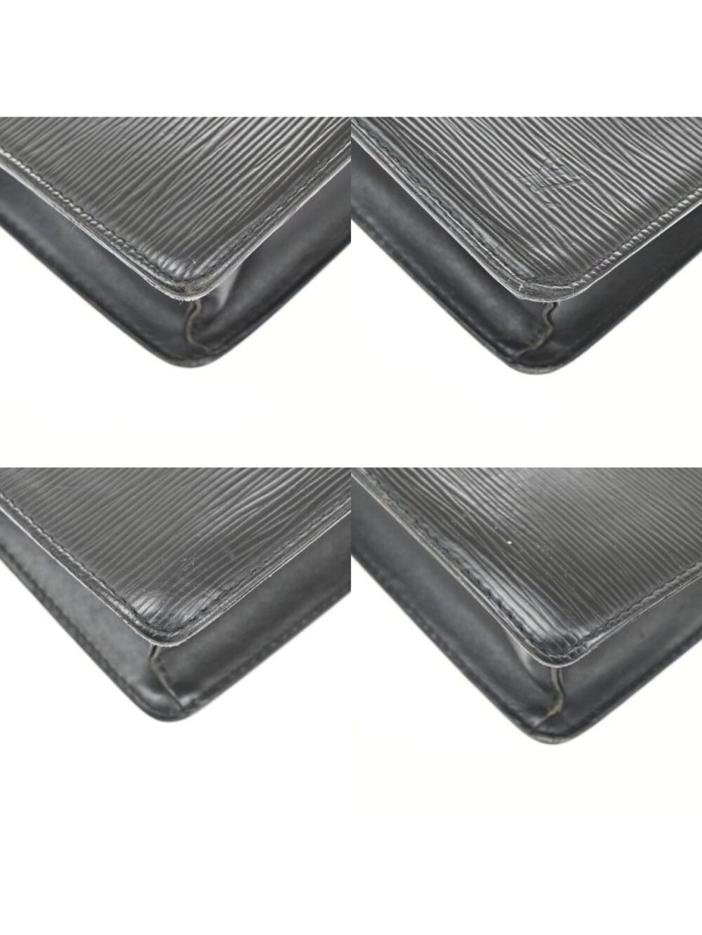 Louis Vuitton Pochette Homme Clutch Handbag Epi Black - Picture 7 of 15